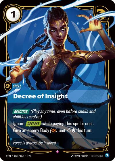 Decree of Insight [VEN-061/166] [Foil]