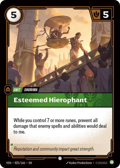 Esteemed Hierophant [VEN-025/166] [Normal]