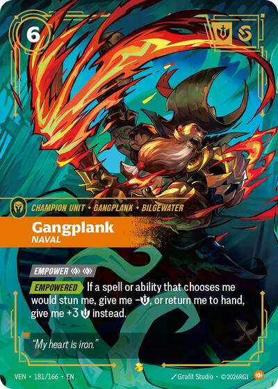 Gangplank, Naval (Overnumbered) [VEN-181/166] [Foil]