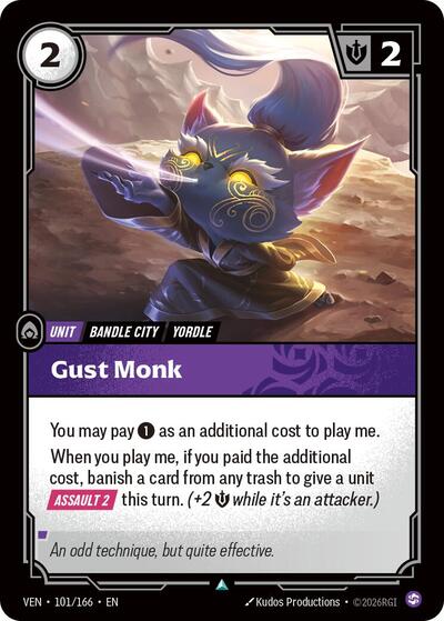 Gust Monk [VEN-101/166] [Normal]