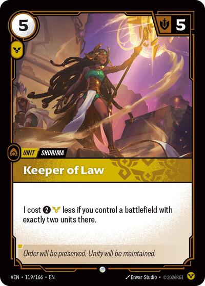 Keeper of Law [VEN-119/166] [Normal]