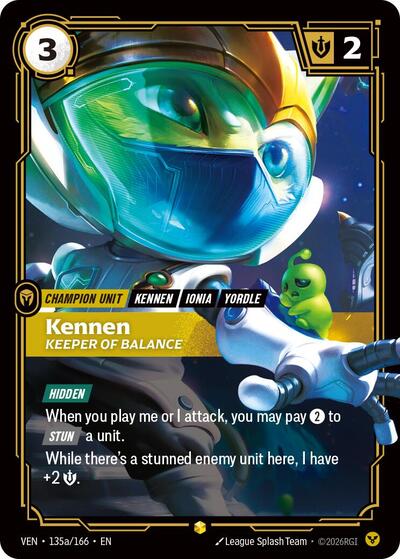 Kennen, Keeper of Balance (Alternate Art) [VEN-135a/166] [Foil]