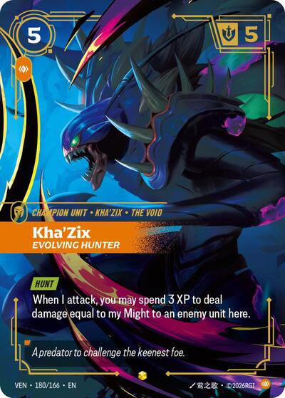 Kha'Zix, Evolving Hunter [VEN-180/166] [Foil]