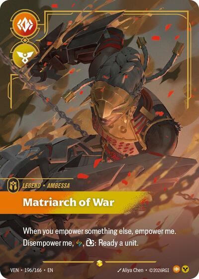 Ambessa - Matriarch of War (Overnumbered) [VEN-196/166] [Foil]