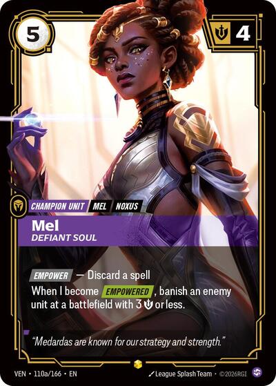 Mel, Defiant Soul (Alternate Art) [VEN-110a/166] [Foil]