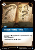 Questionable Tome [VEN-054/166] [Normal]