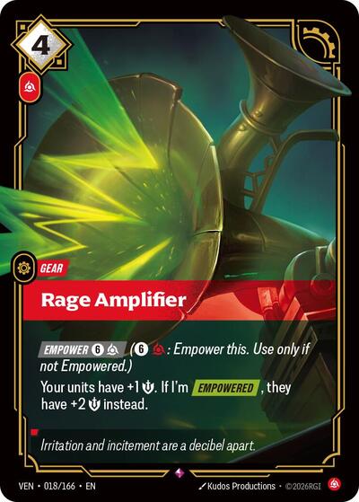 Rage Amplifier [VEN-018/166] [Foil]