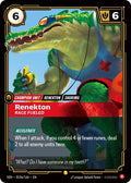 Renekton, Rage Fueled (Alternate Art) [VEN-019a/166] [Foil]