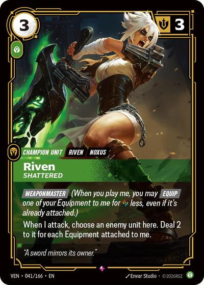 Riven, Shattered [VEN-041/166] [Foil]