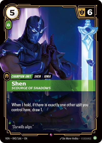 Shen, Scourge of Shadows [VEN-042/166] [Foil]