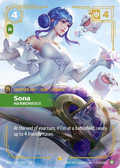 Sona, Harmonious [VEN-SP2/006] [Foil]