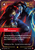 Zed, From the Shadows (Overnumbered) [VEN-169/166] [Foil]