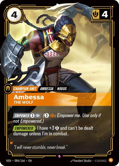 Ambessa, The Wolf [VEN-084/166] [Foil]
