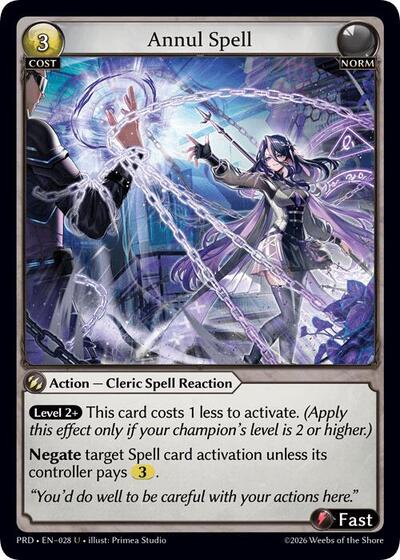 Annul Spell [Normal] [PRD]