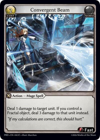 Convergent Beam [Normal] [PRD]