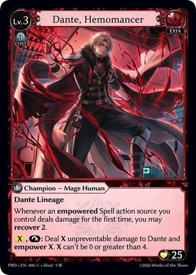 Dante, Hemomancer [Normal] [PRD]
