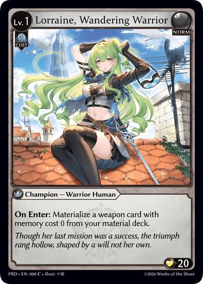 Lorraine, Wandering Warrior [Normal] [PRD]