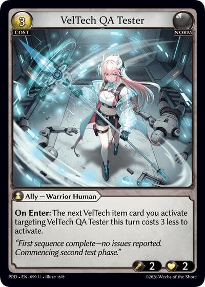 VelTech QA Tester [Normal] [PRD]