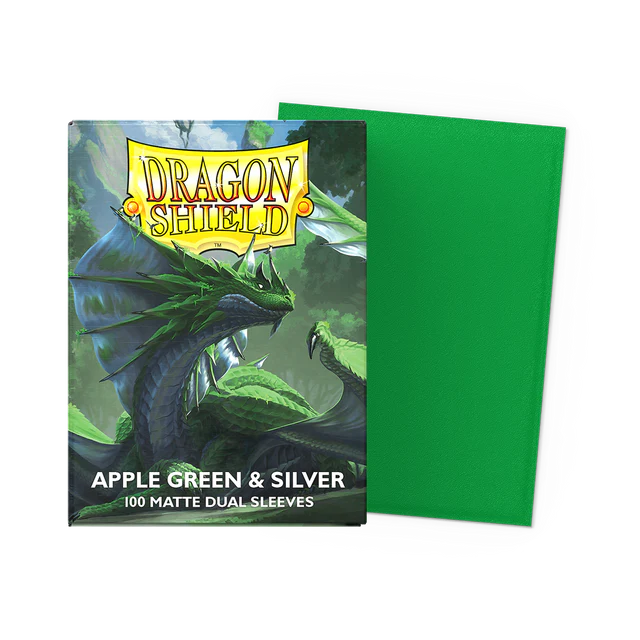 Dragon Shield Dual Matte - Apple Green & Silver